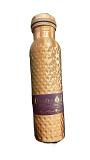Hammered Finish Pure Copper Drinking Bottle 750ml